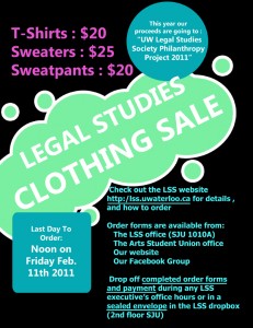 LEGAL STUDIES CLOTHING: THE POSTER.